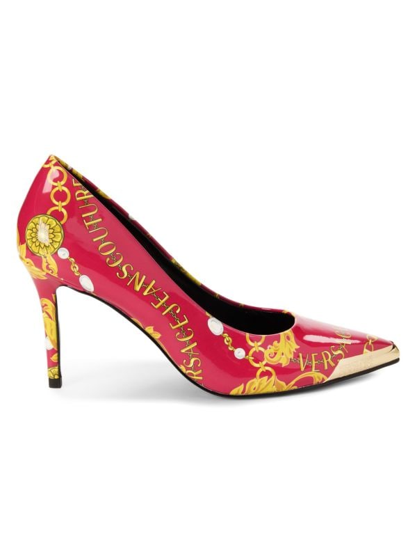 Monogram Stiletto Pumps Versace Jeans Couture