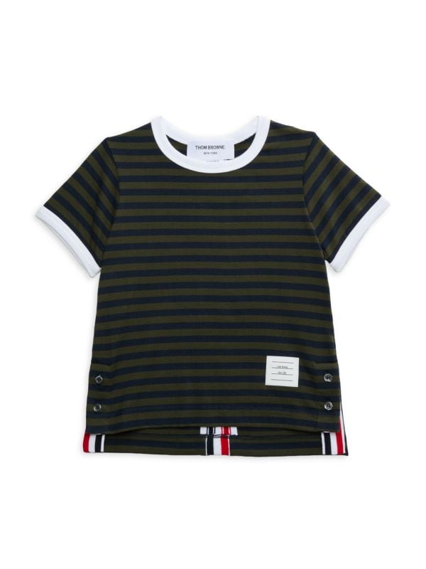 Little Boy's & Boy's Striped Tee Thom Browne