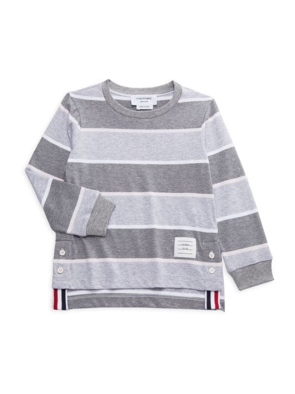 Little Boy's & Boy's Striped Tee Thom Browne