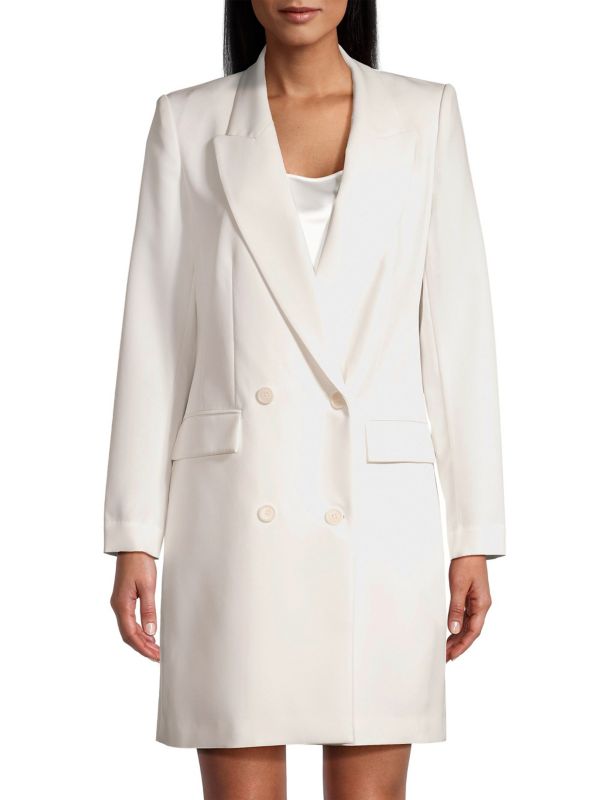 Ivy Double-Breasted Twill Blazer Dress Kobi Halperin