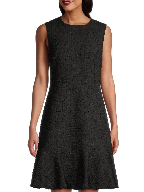 Maui Tweed Drop-Waist Minidress Kobi Halperin