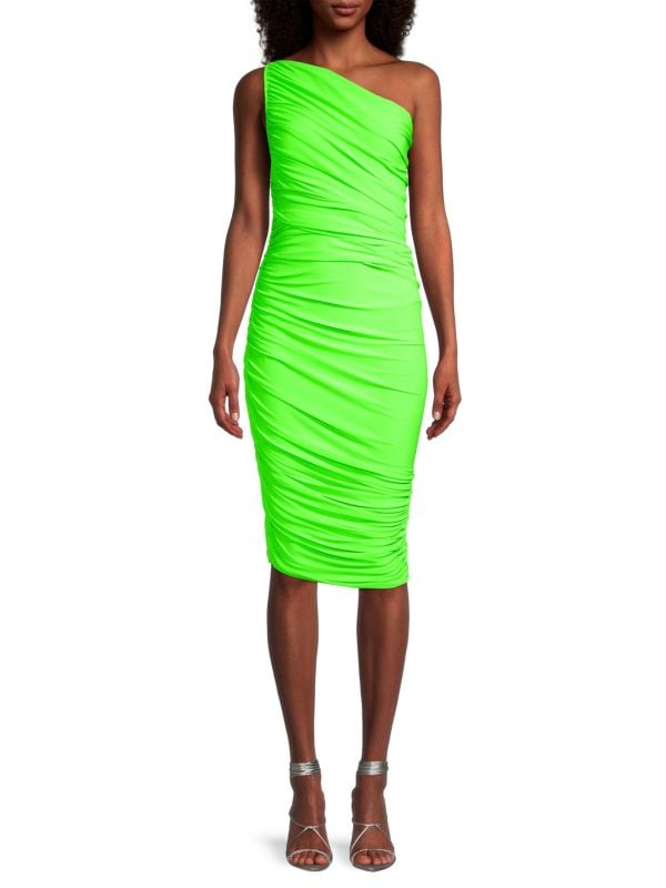 Diana Ruched One-Shoulder Dress Norma Kamali