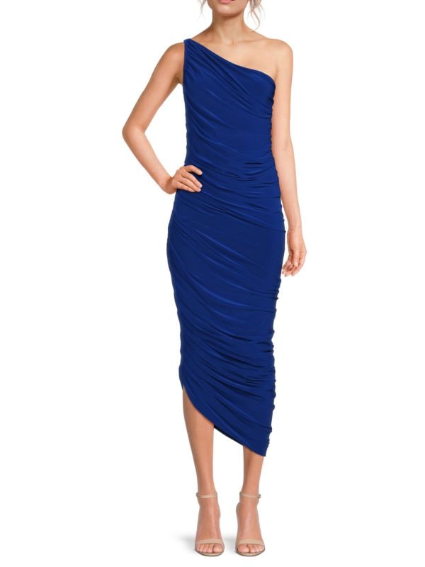 Diana Ruched Midi Dress Norma Kamali