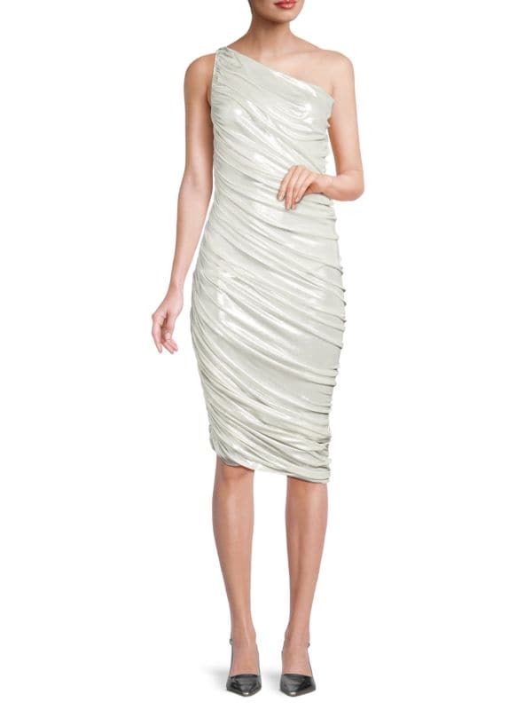 Diana Ruched One Shoulder Dress Norma Kamali