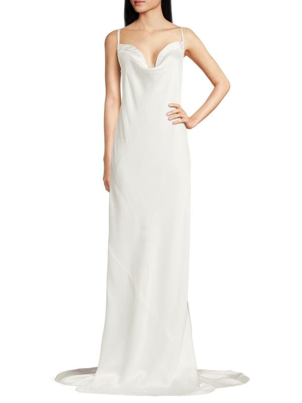 Strappy Back Floor Length Gown Norma Kamali