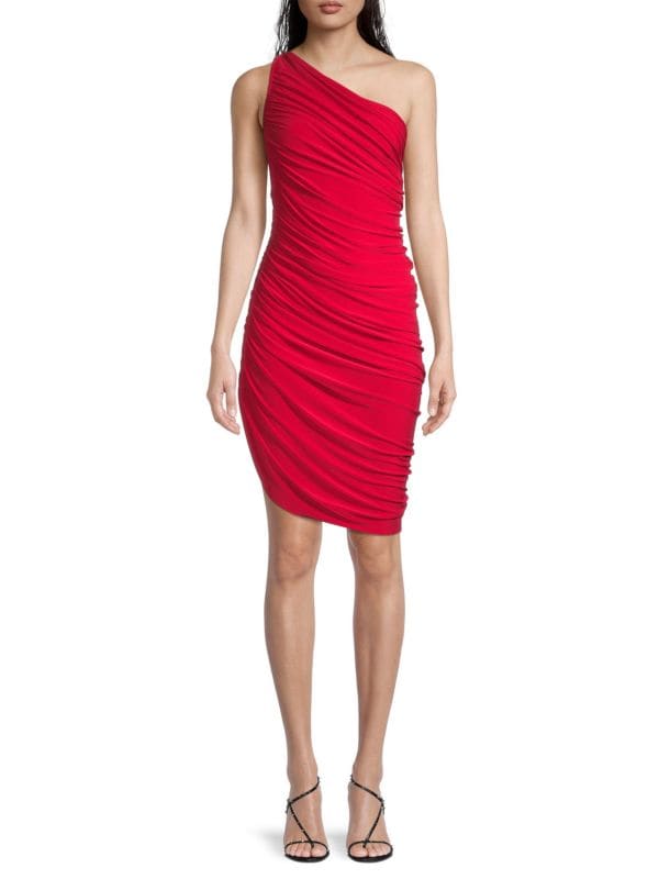 Diana Ruched One Shoulder Minidress Norma Kamali