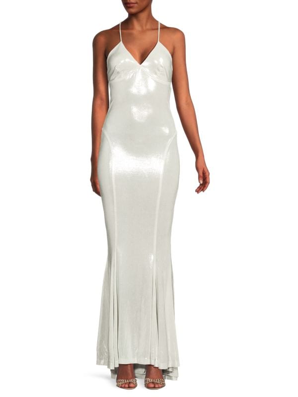 Strappy Sheen Gown Norma Kamali