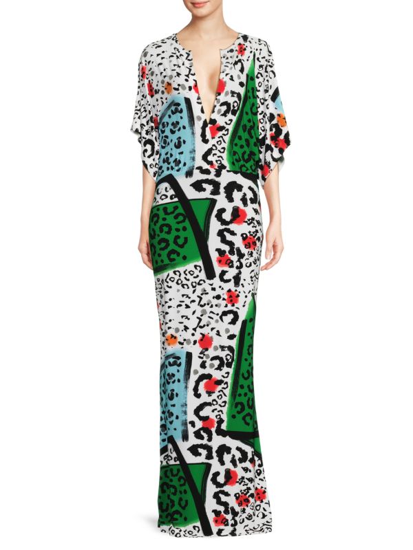 Obie Print Gown Norma Kamali