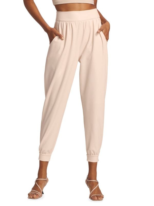 Faux Leather Jogger Pants Susana Monaco