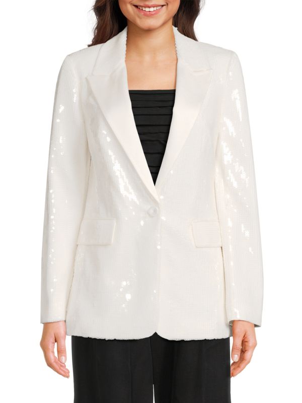 Shawn Sequined Single-Breasted Blazer Kobi Halperin