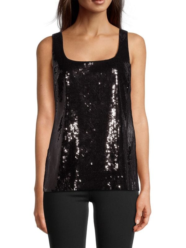 Gillian Sleeveless Sequined Top Kobi Halperin