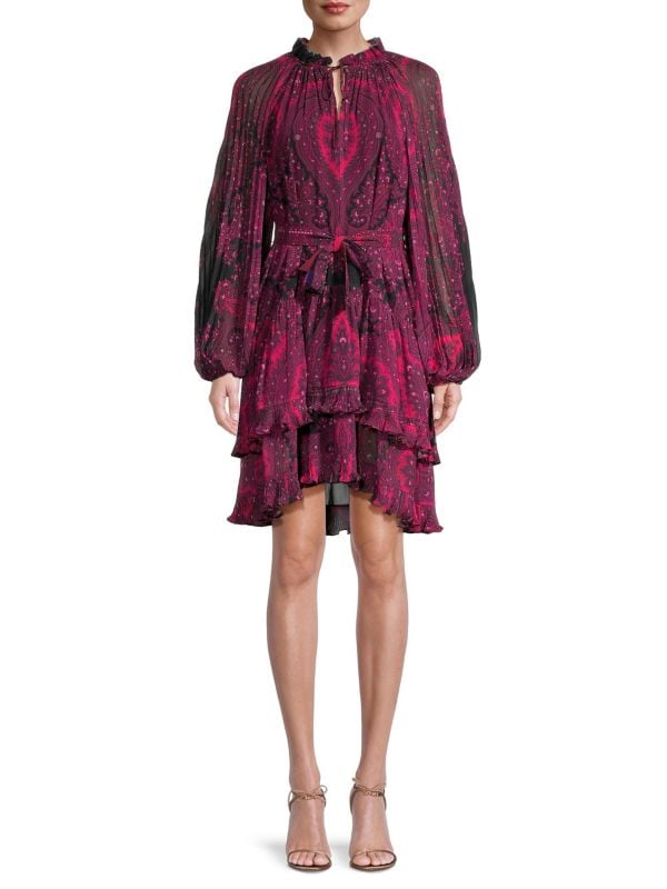 Trinity Printed Ruffled Dress Kobi Halperin