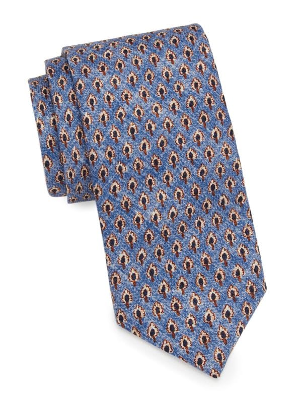 Tree Print Silk Tie Saks Fifth Avenue