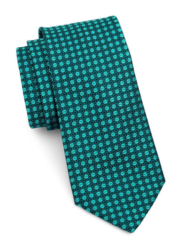 Bubble Pattern Silk Tie Saks Fifth Avenue