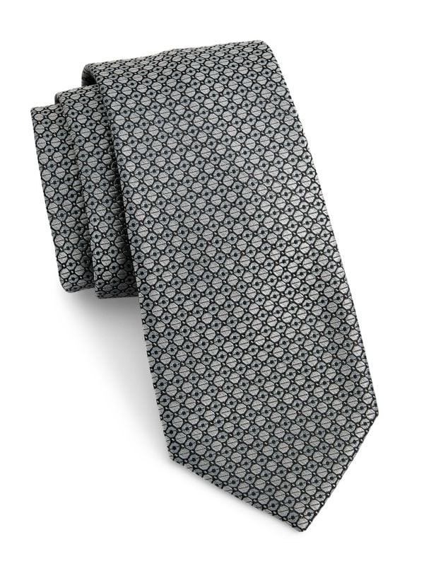 Bubble Pattern Silk Tie Saks Fifth Avenue