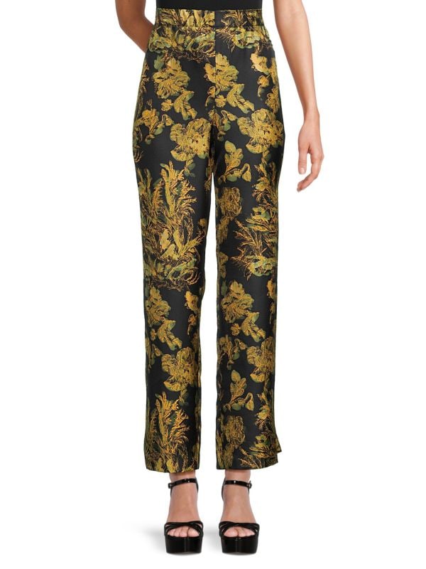 Perry Floral Silk Pants Lafayette 148 New York