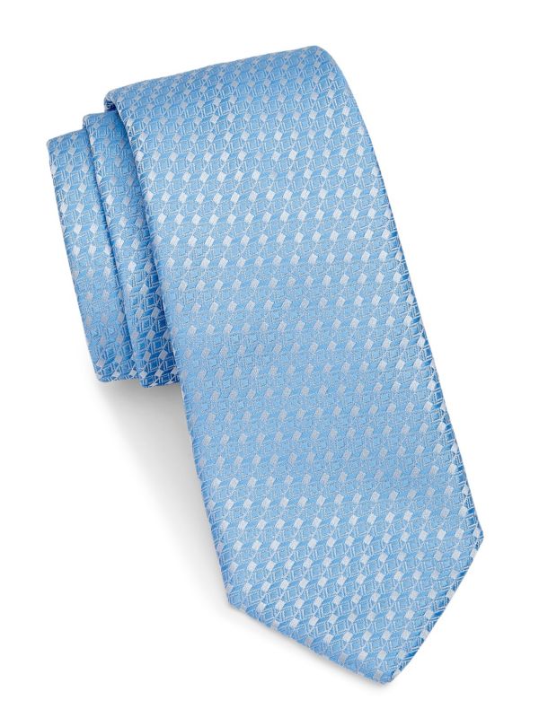 Geo Diamond Silk Tie Saks Fifth Avenue