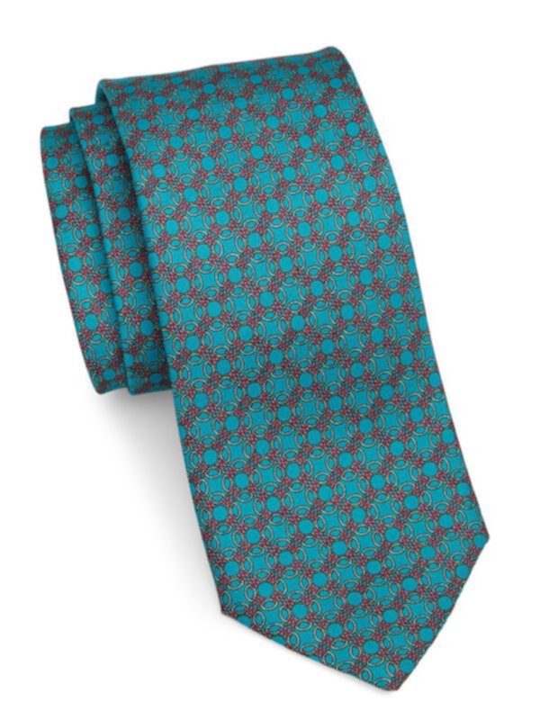 Pattern Silk Tie Saks Fifth Avenue