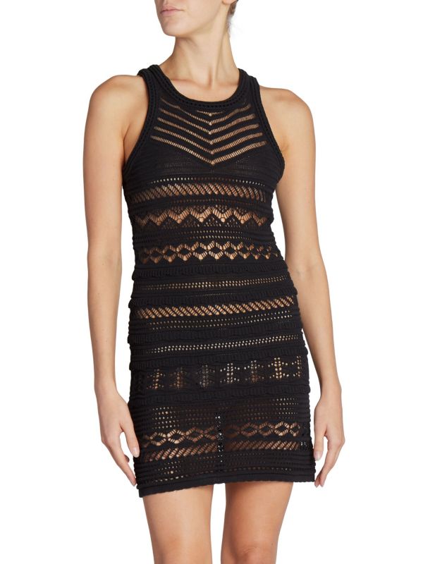 Ava Pointelle Knit Mini Dress Isabel Marant