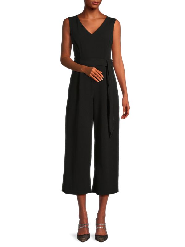 Cropped Belted Jumpsuit Calvin Klein