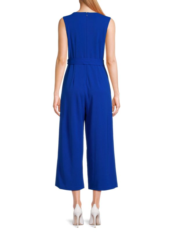 Cropped Belted Jumpsuit Calvin Klein