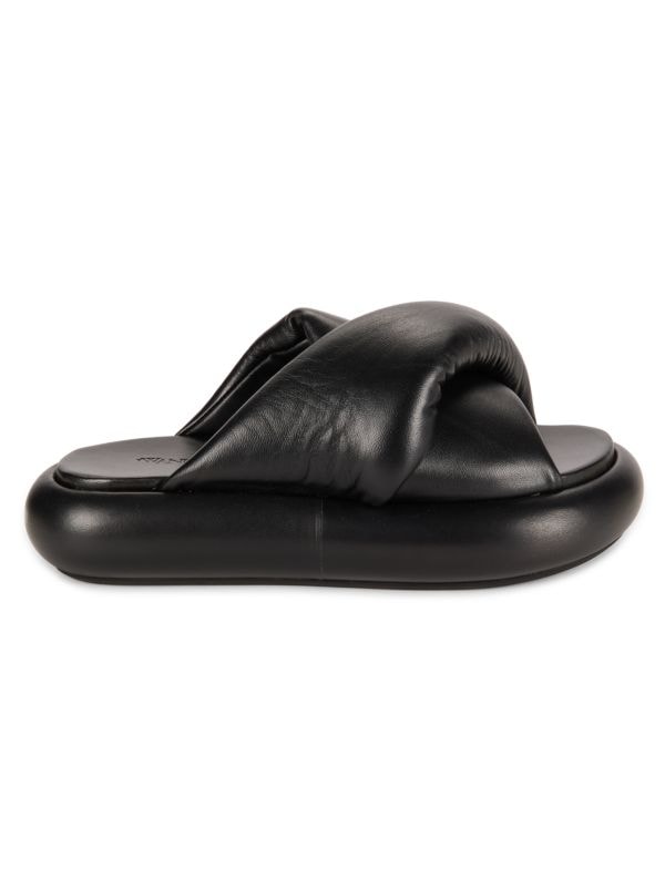 Leather Twist Flat Sandals JW Anderson