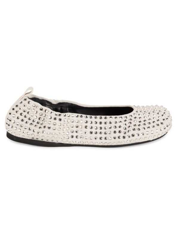 Embellished Leather Ballet Flats JW Anderson