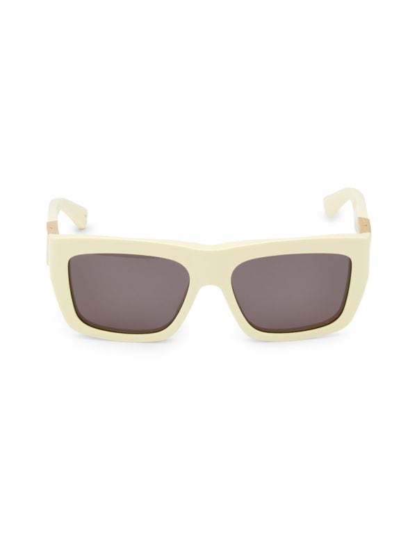 57MM Rectangle Sunglasses Bottega Veneta