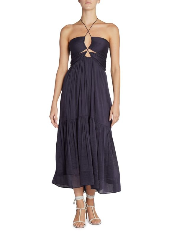 Birona Tiered Halter Midi-Dress Isabel Marant