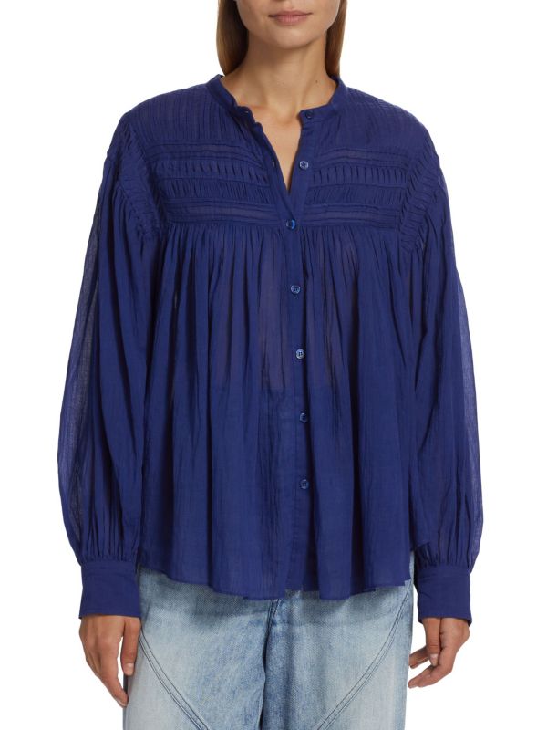 Plalia Pintuck Blouse Isabel Marant