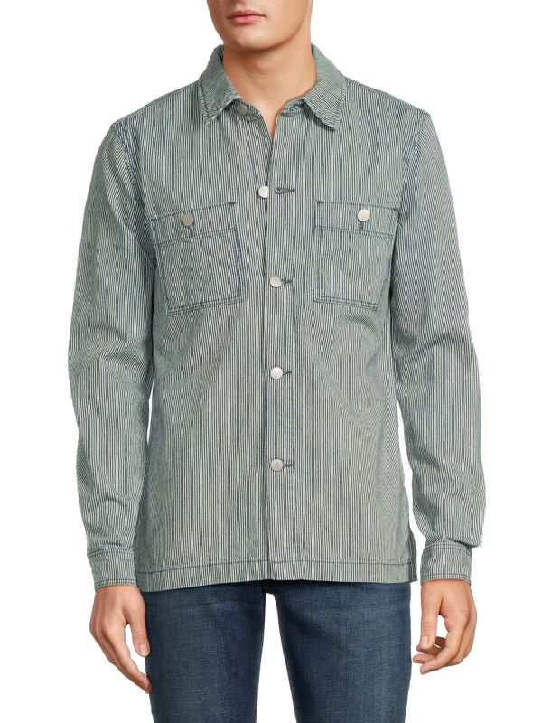 Wade Striped Overshirt Joe's Jeans