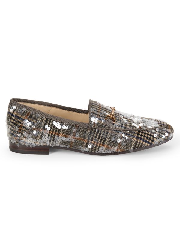 Loraine Sequin Embellished Leather Lined Bit Loafers Sam Edelman