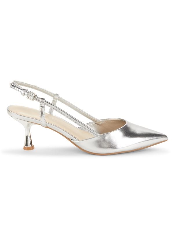 Rowen 63MM Metallic Kitten Heel Pumps Nine West