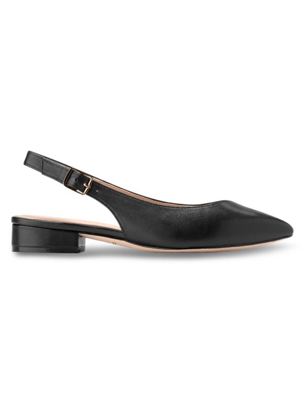 Mazie Leather Slingback Flats Cole Haan