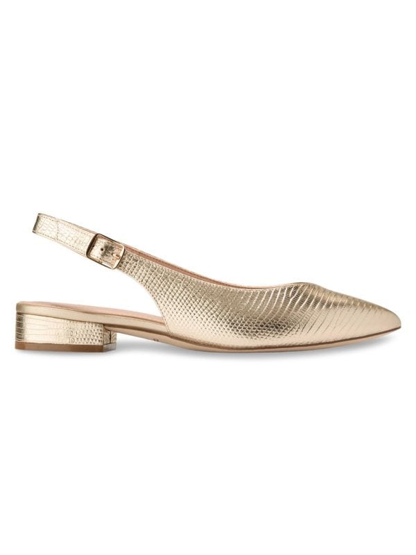 Mazie Leather Slingback Flats Cole Haan