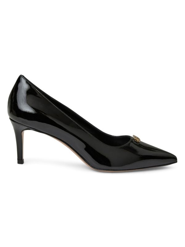 Reena Logo Leather Pumps Bruno Magli