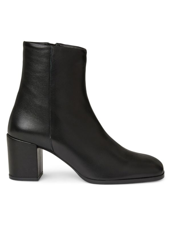 Etna Block Heel Leather Boots Bruno Magli