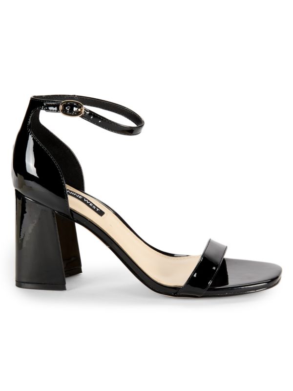 Wnilea Leather Block Heel Sandals Nine West