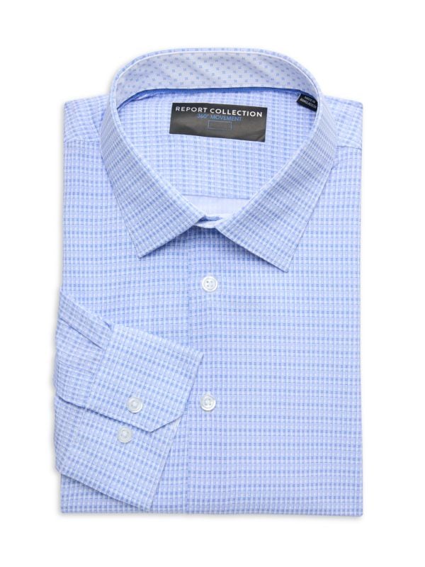 Four Way Stretch Solid Dress Shirt Report Collection