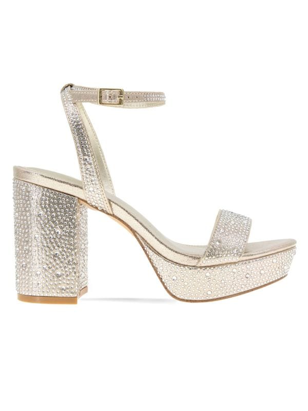 Pristal Rhinestone Studded Platform Sandals BCBGeneration