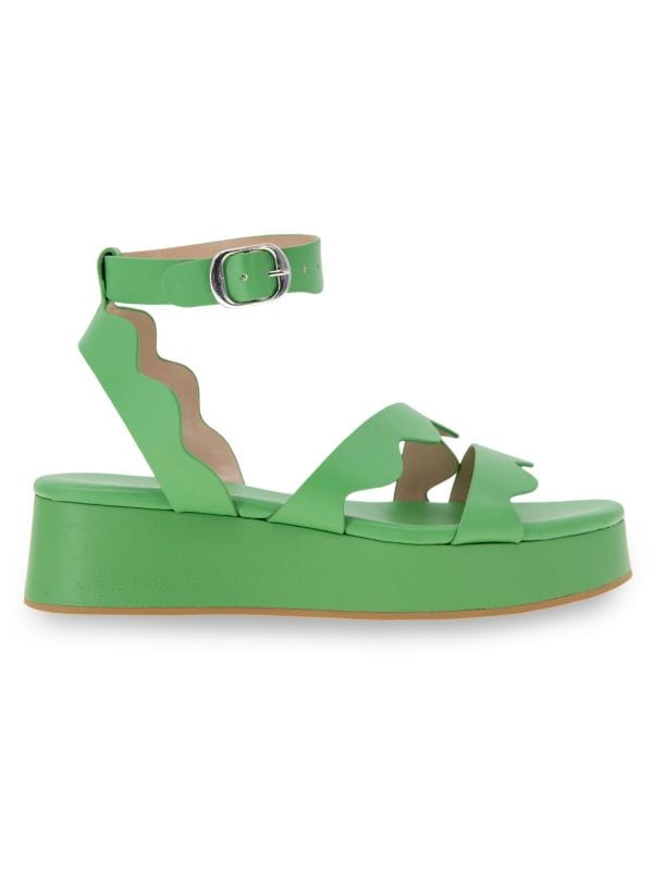 ​Faye Scalloped Platform Sandals BCBGeneration