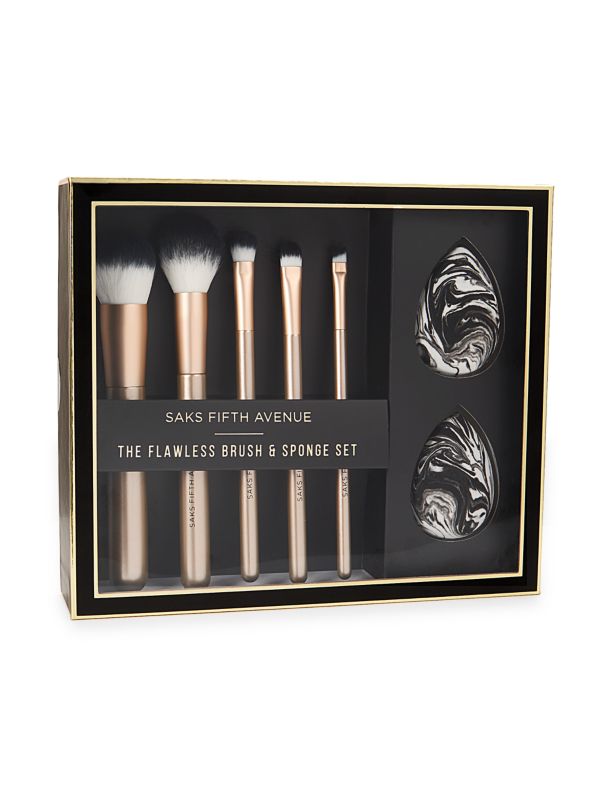 7-Piece Brush & Sponge Set Saks Fifth Avenue