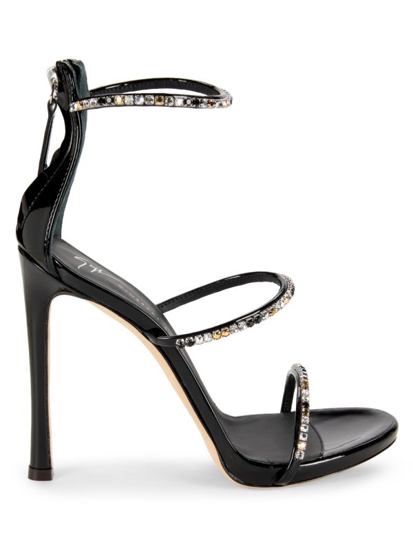 Embellished Strappy Glossy Sandals Giuseppe Zanotti