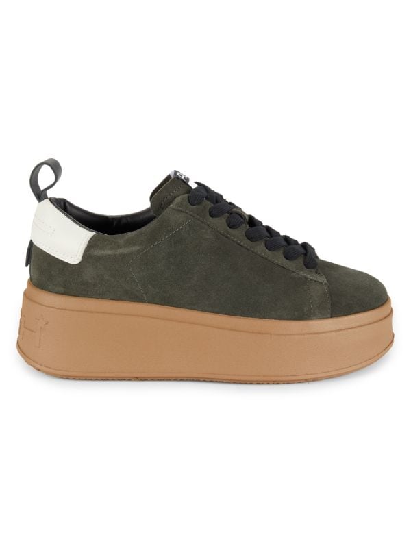 Suede Platform Sneakers Ash