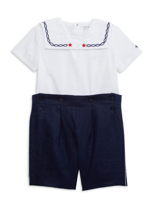 Baby Boy's 2-Piece Broadcloth Sailor Shirt & Shorts Set Ralph Lauren