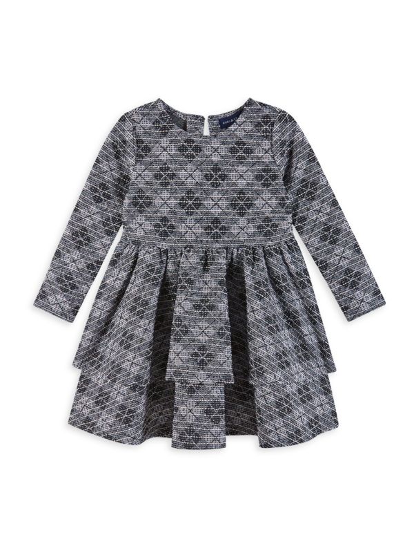 Little Girl's Plaid Tweed Tiered Dress Andy & Evan