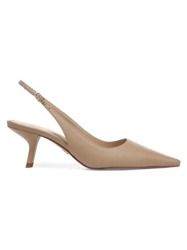 Bianka Sling 57MM Leather Pointed Slingback Pumps Sam Edelman