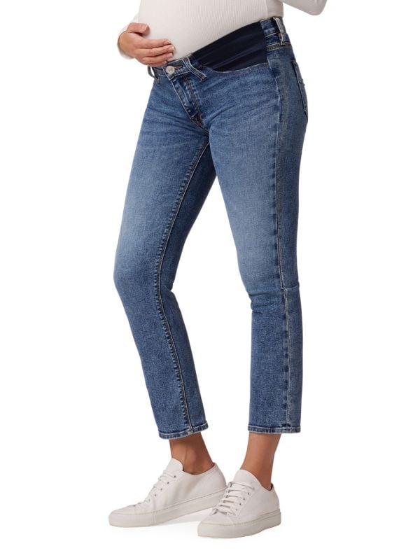 Nico Maternity Straight-Leg Ankle Jeans Hudson Jeans