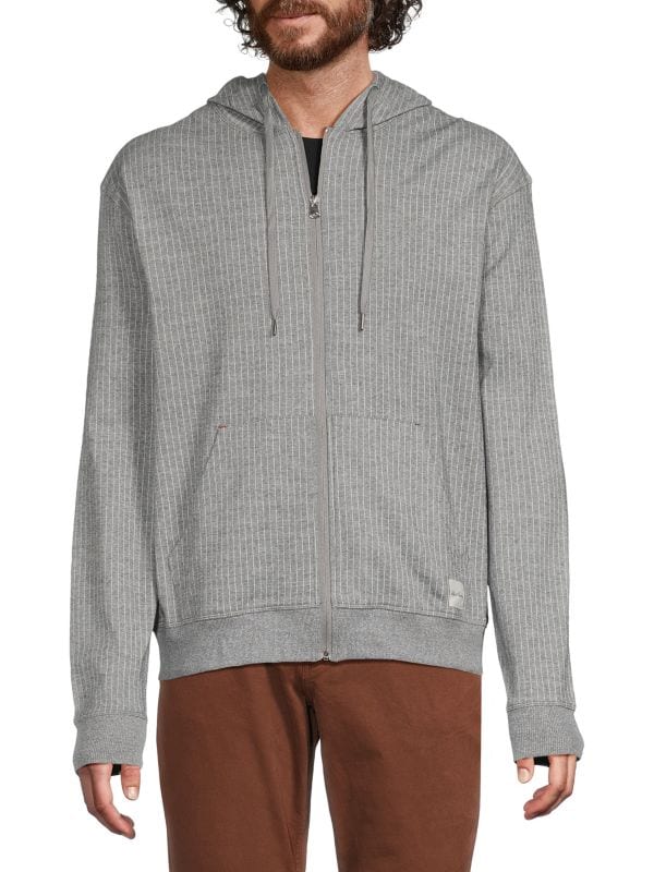 Striped Cotton Hoodie Robert Graham