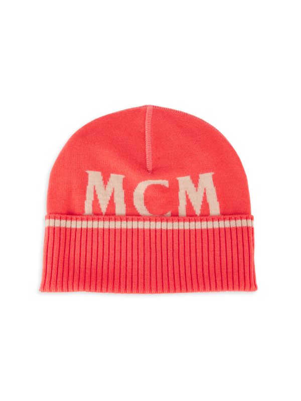 Logo Extrafine Merino Wool Beanie Mcm